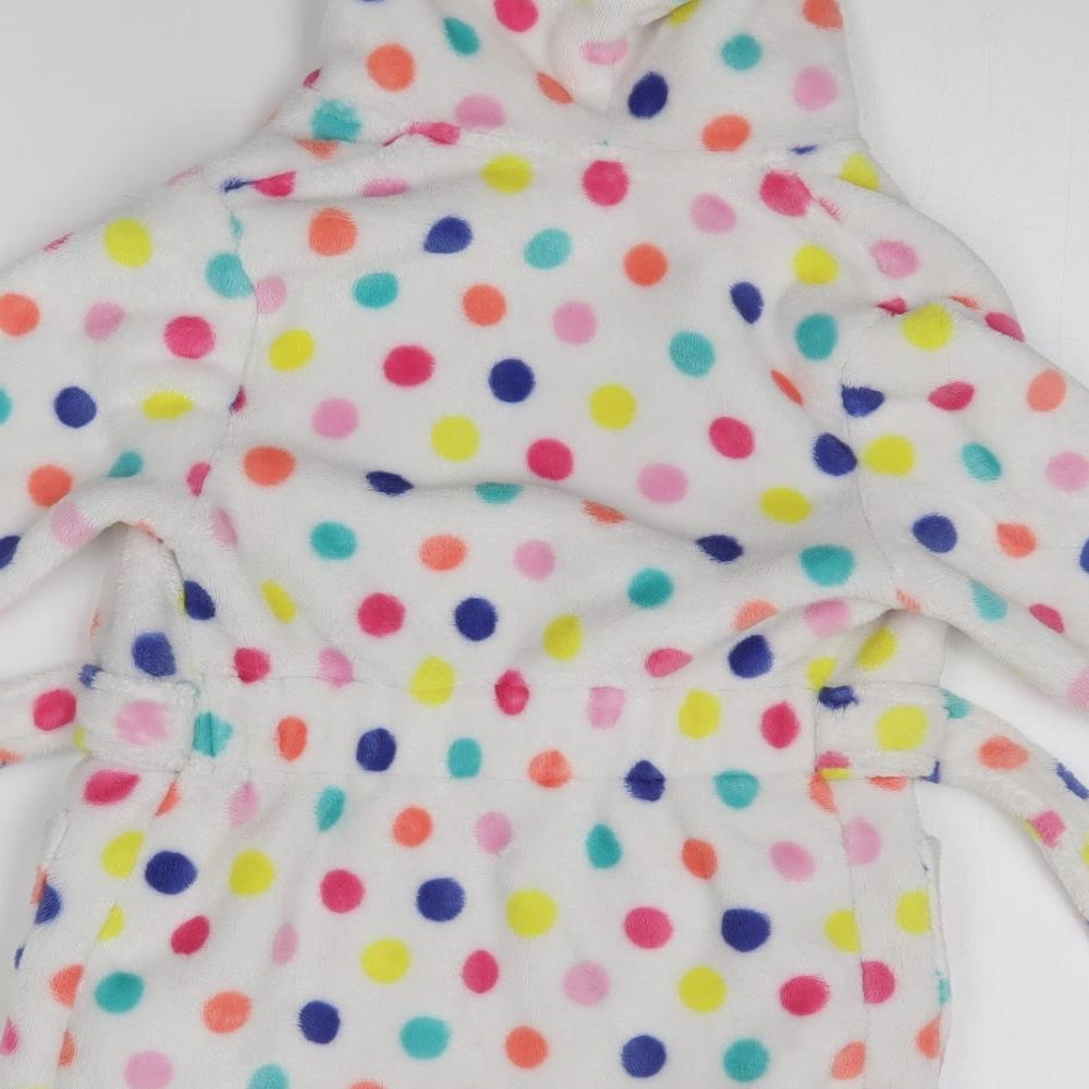 Mothercare Girls Multicoloured Spotted  Top Robe Size 2 Years