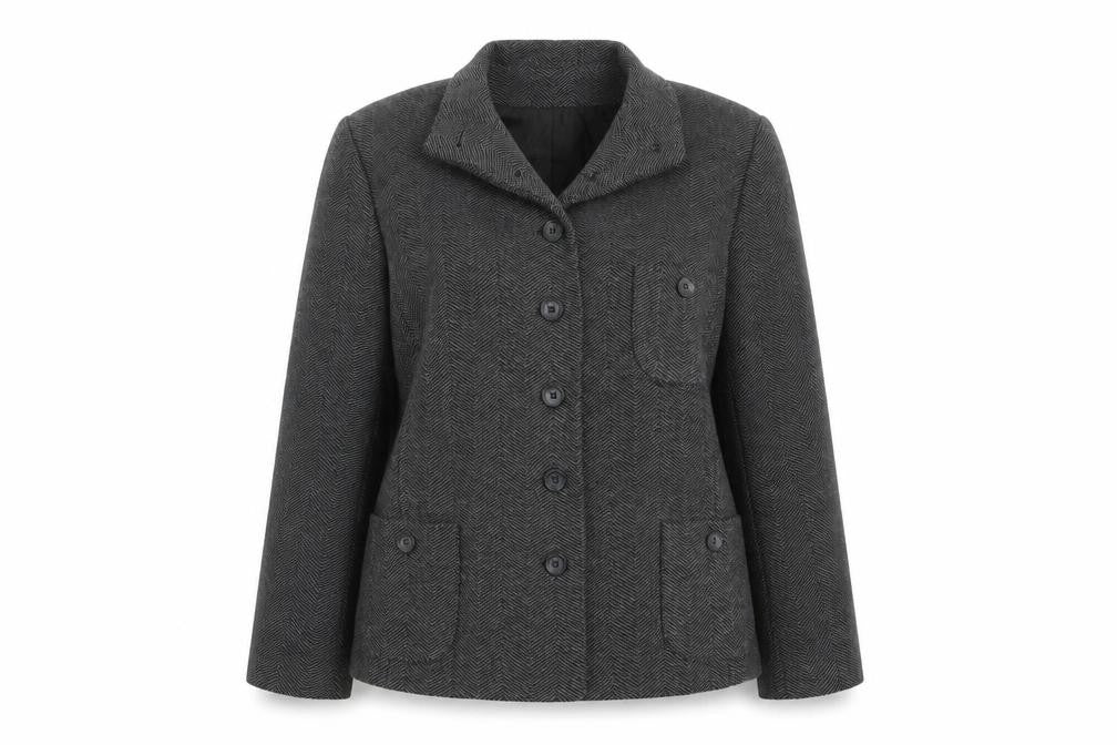 Front view of Apart women’s grey jacket, size UK 14