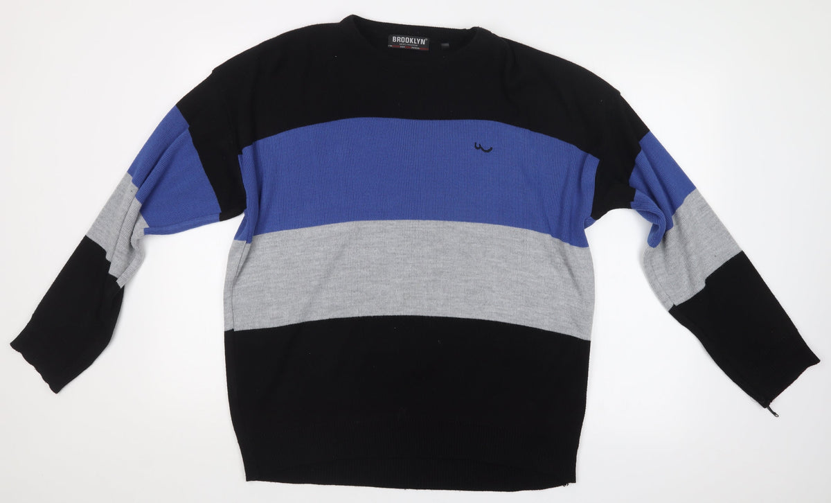 Additional front view of Brooklyn women’s multicoloured jumper, size XL
