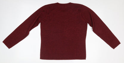 Womens UK Size S BM Red Pullover Jumper