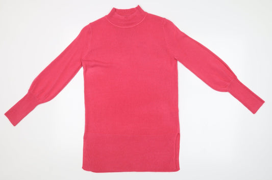 Womens UK Size S M&S Pink Pullover Jumper