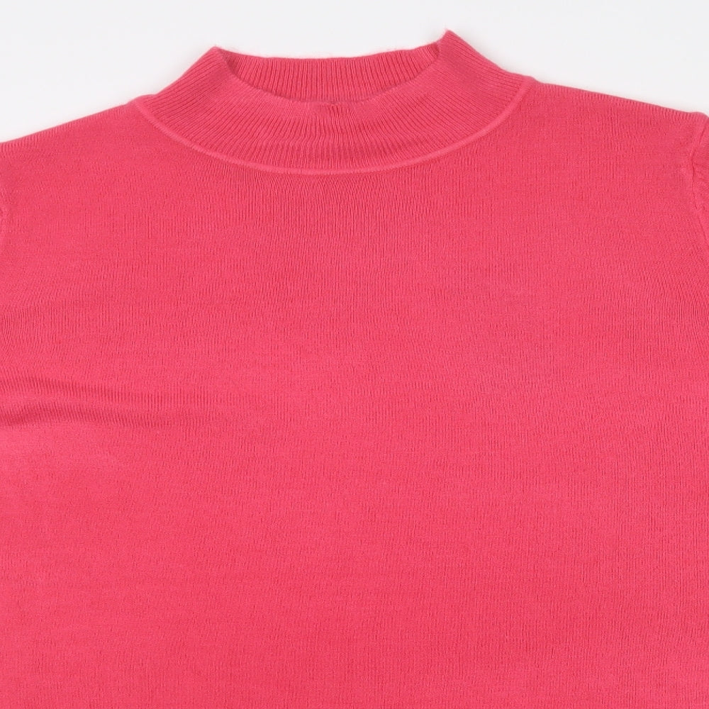 Womens UK Size S M&S Pink Pullover Jumper