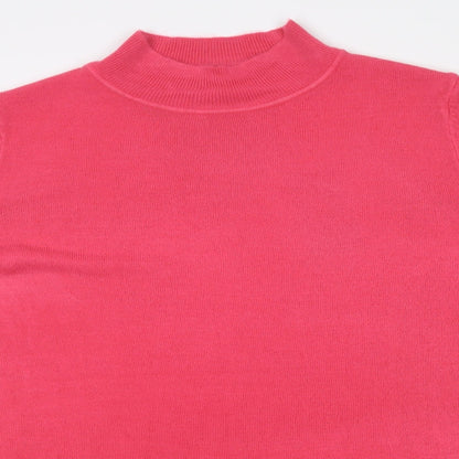 Womens UK Size S M&S Pink Pullover Jumper