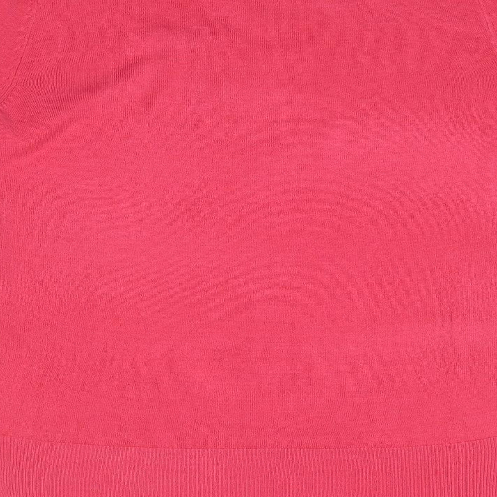 Womens UK Size S M&S Pink Pullover Jumper