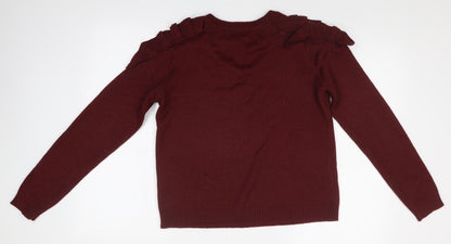 Womens UK Size S Brave Soul Purple Pullover Jumper