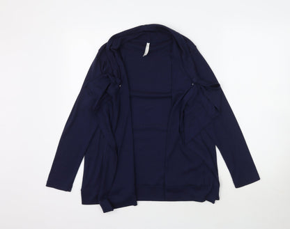 Womens UK Size 12 BM Blue Cardigan Jumper