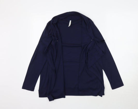 Womens UK Size 12 BM Blue Cardigan Jumper