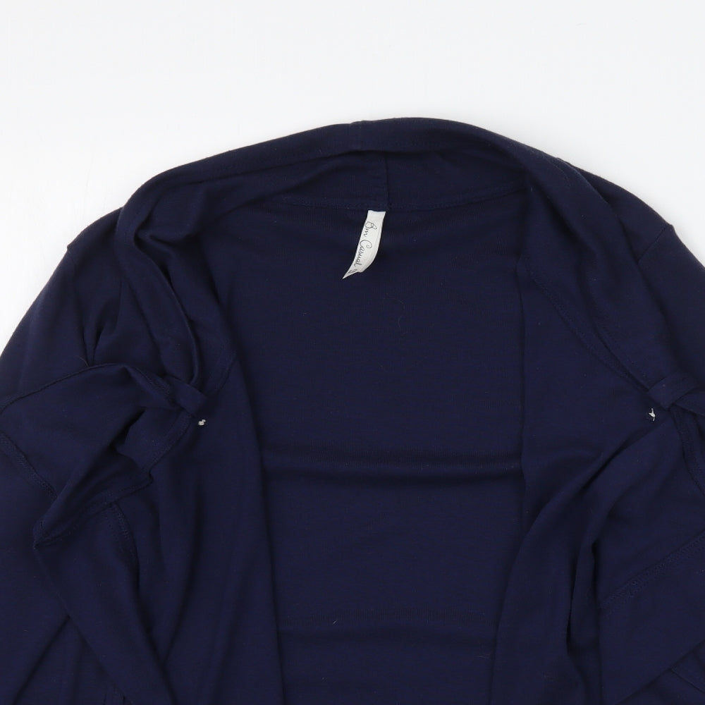 Womens UK Size 12 BM Blue Cardigan Jumper