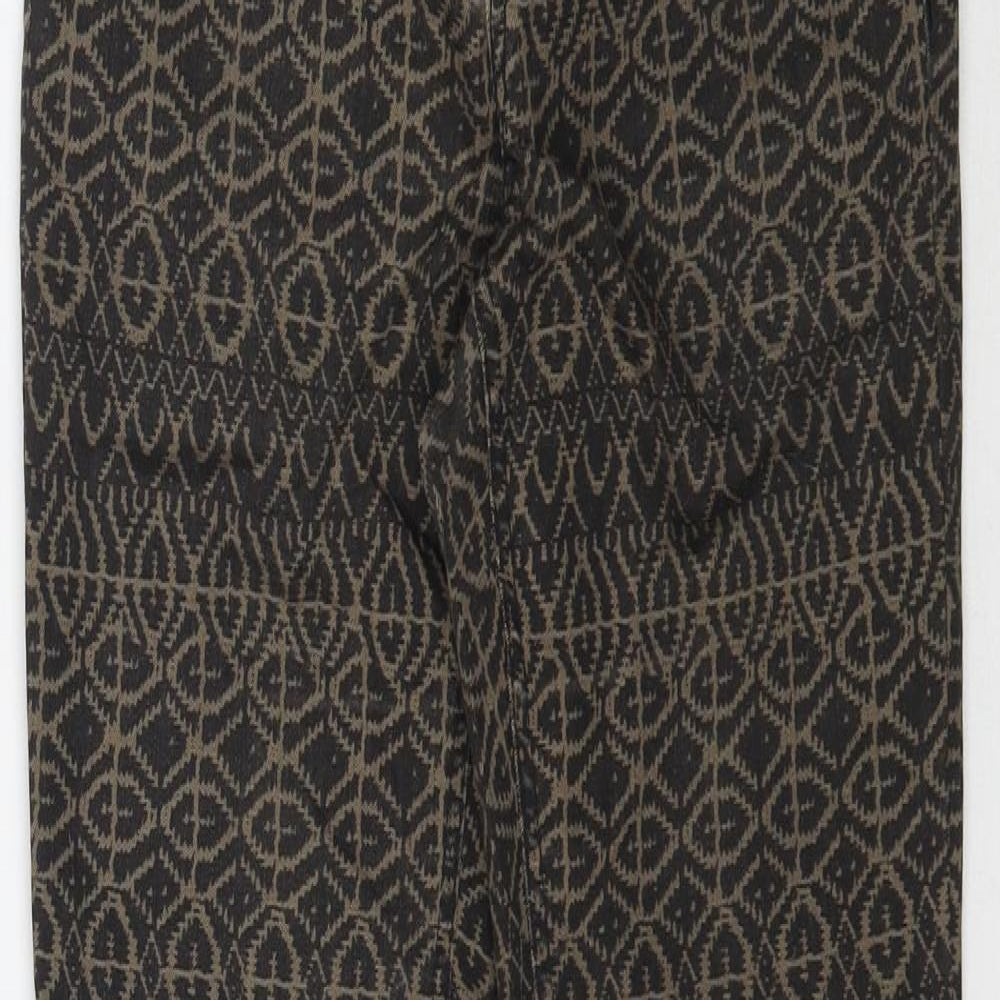 Womens UK Size 6 H&M Regular Fit Skinny Brown Jeans