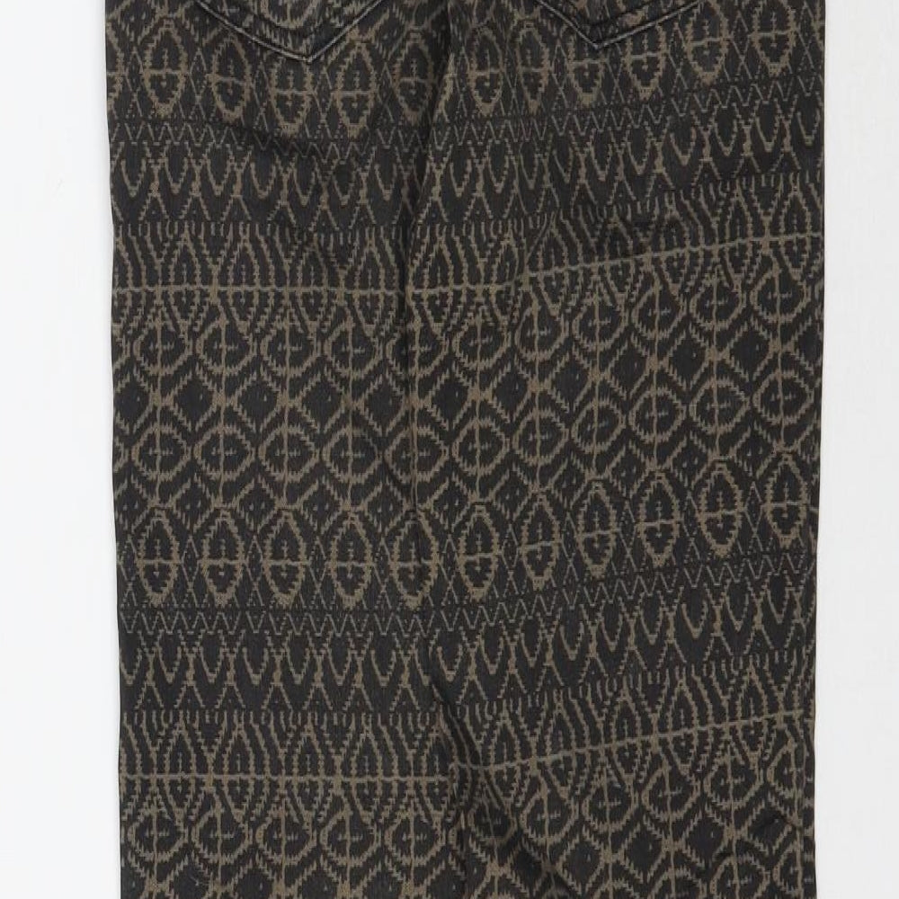 Womens UK Size 6 H&M Regular Fit Skinny Brown Jeans