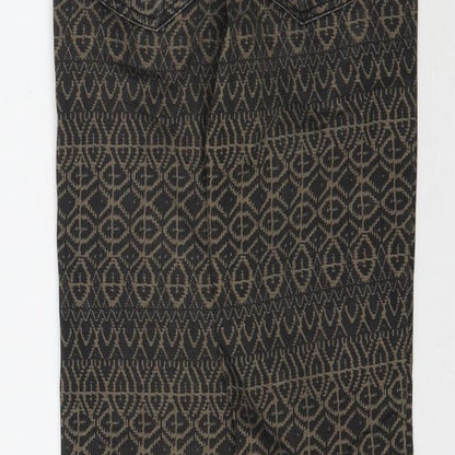 Womens UK Size 6 H&M Regular Fit Skinny Brown Jeans