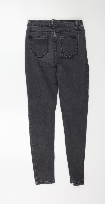 Womens UK Size 26 Preworn Regular Fit Skinny Grey Jeans
