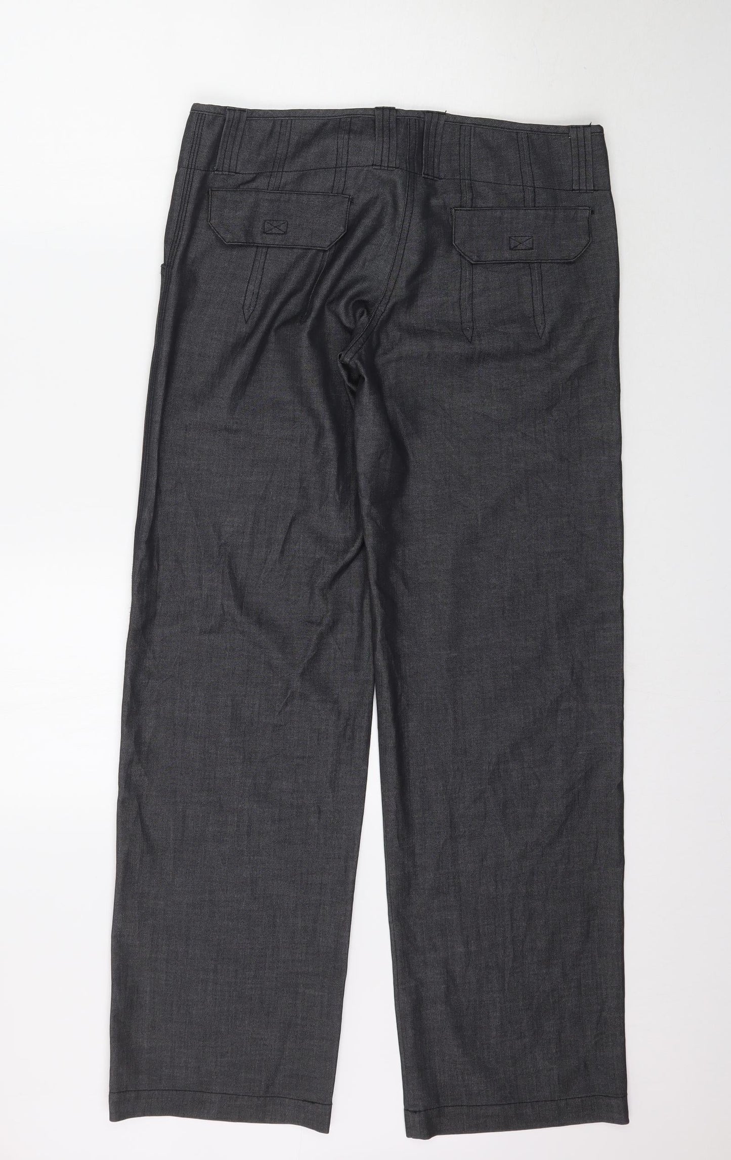 Womens UK Size 32 Preworn Regular Fit  Grey Trousers