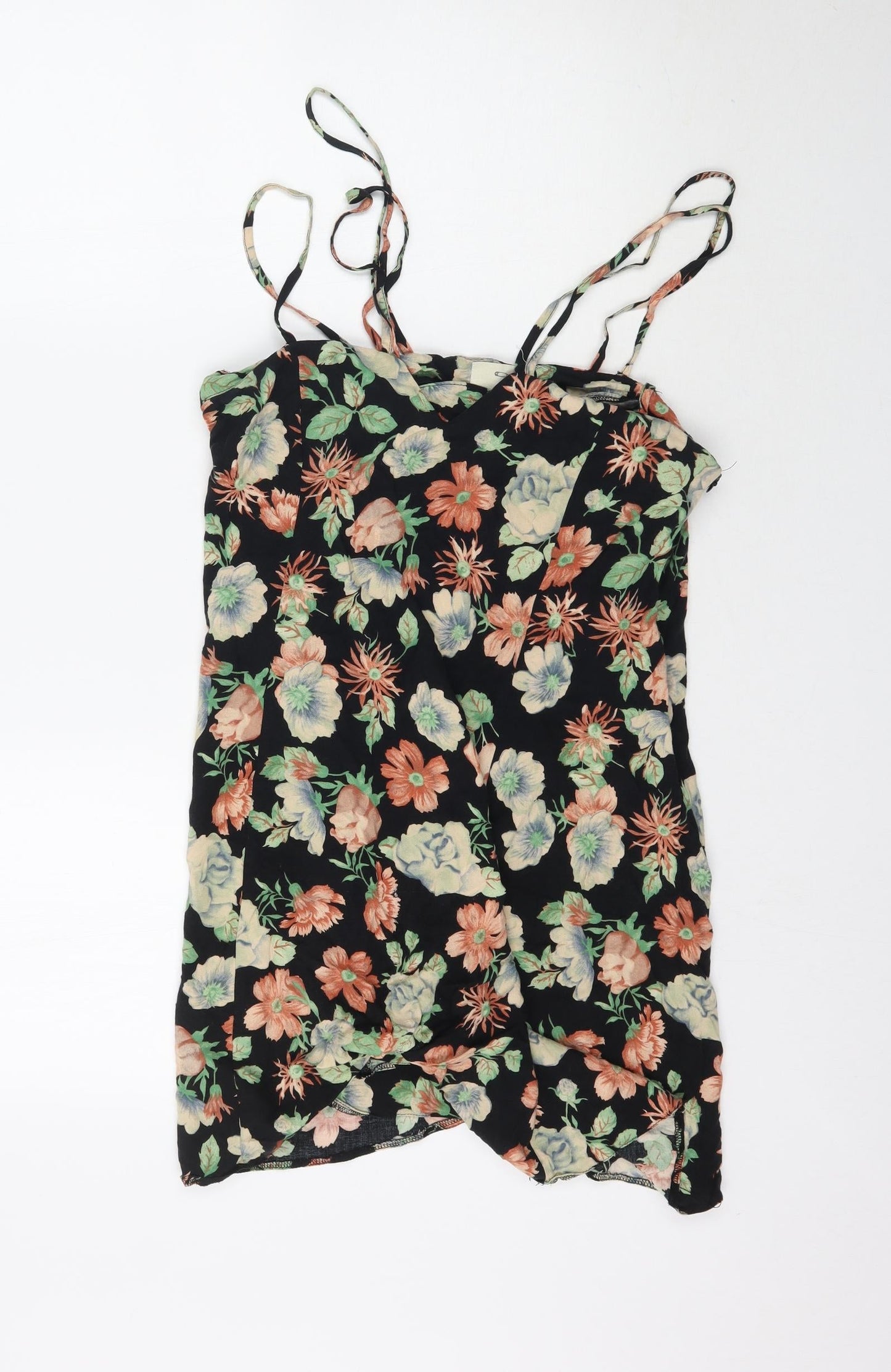 Womens UK Size M Preworn One-Piece Black Playsuit