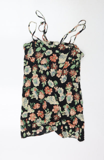 Womens UK Size M Preworn One-Piece Black Playsuit