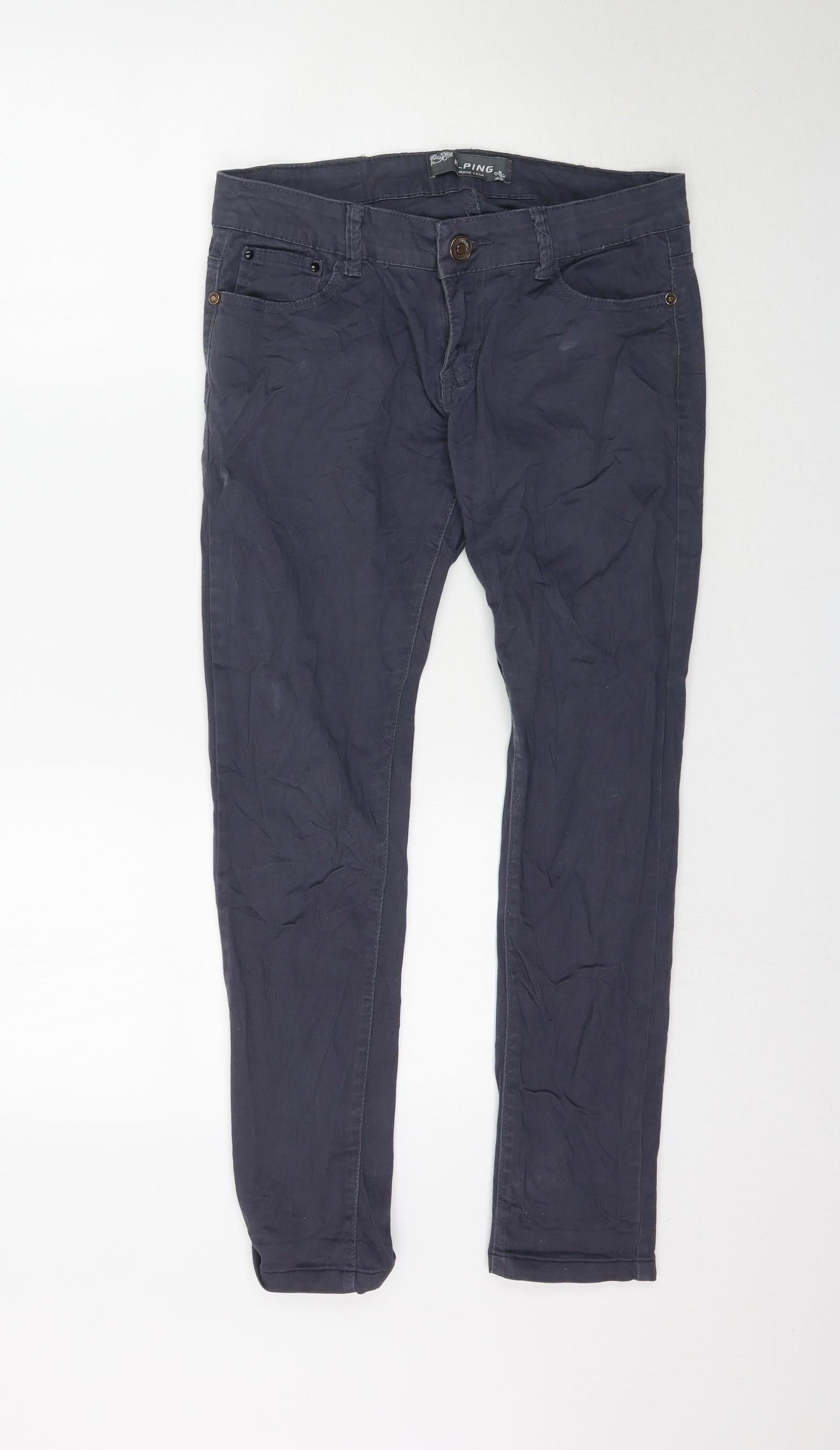 R-Ping Womens Grey  Denim Skinny Jeans Size 29 L29 in