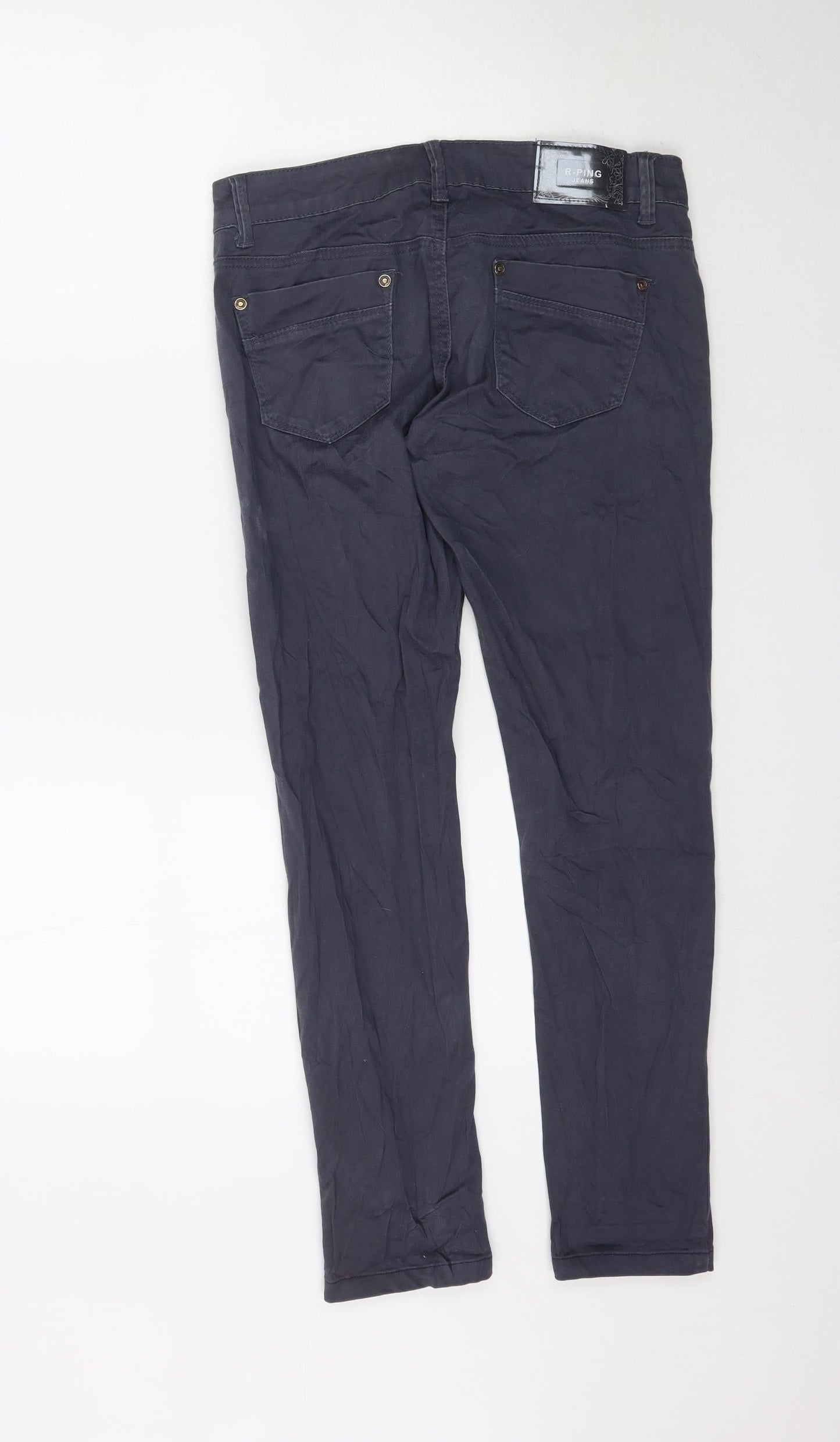R-Ping Womens Grey  Denim Skinny Jeans Size 29 L29 in