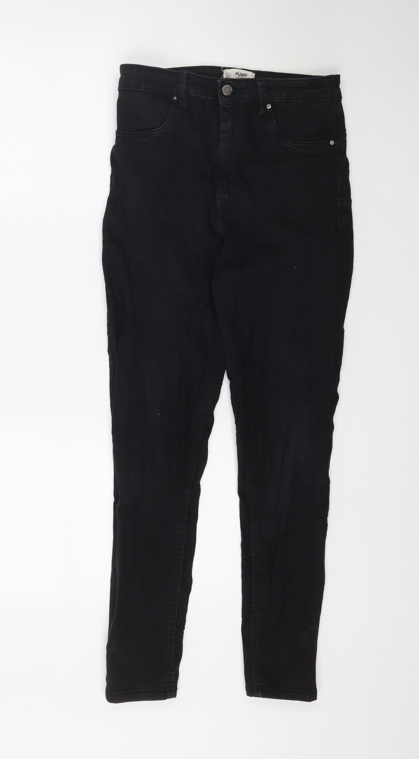 Womens UK Size 12 TALLY WEiJL Regular Fit Skinny Black Jeans