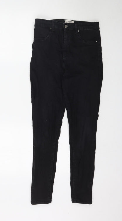 Womens UK Size 12 TALLY WEiJL Regular Fit Skinny Black Jeans