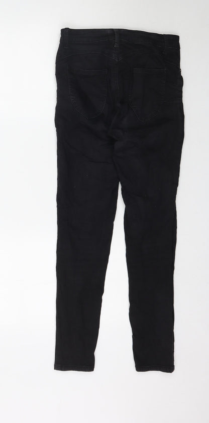 Womens UK Size 12 TALLY WEiJL Regular Fit Skinny Black Jeans