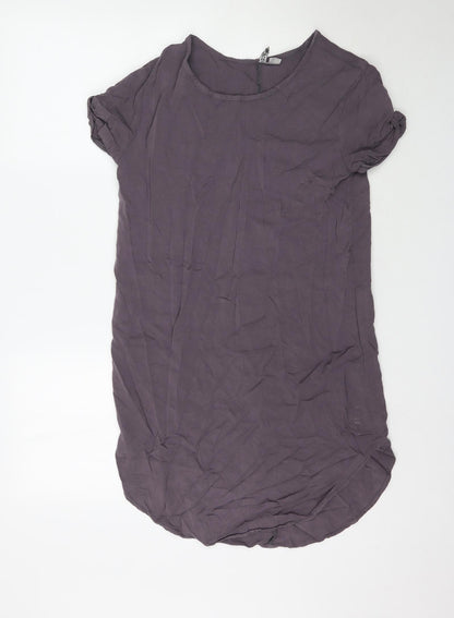 H&M Womens Purple   T-Shirt Dress  Size 8  - Short Dress / Long top
