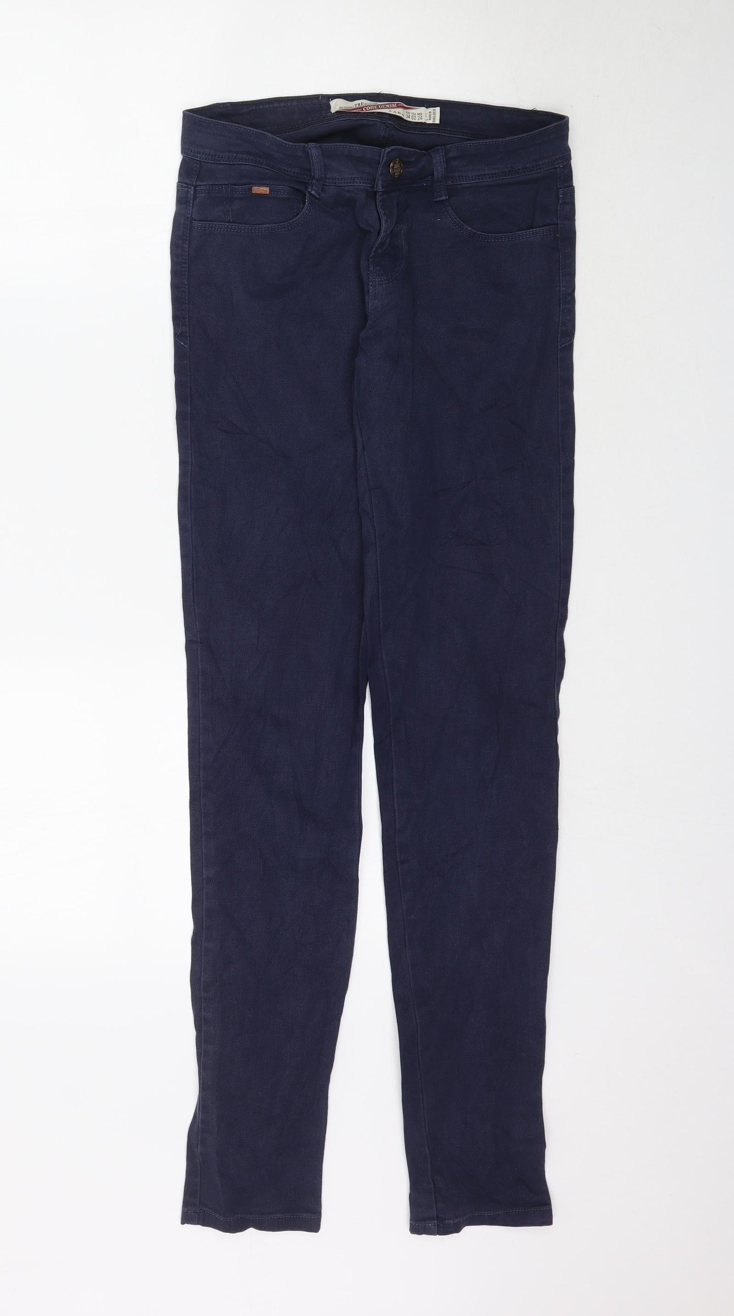 Zara Womens Blue  Denim Skinny Jeans Size 6 L33 in