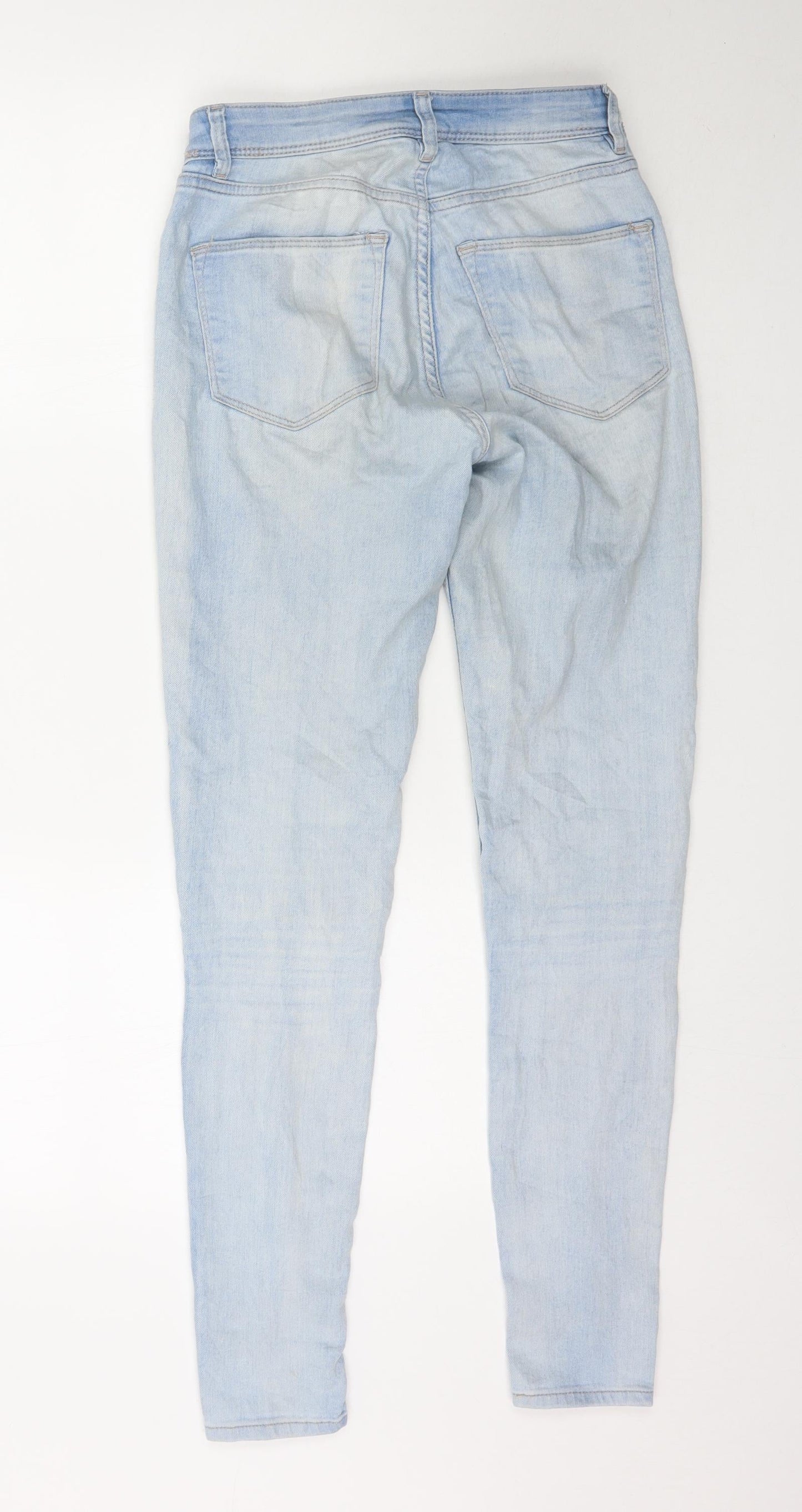 Womens UK Size 8 H&M Regular Fit Skinny Blue Jeans