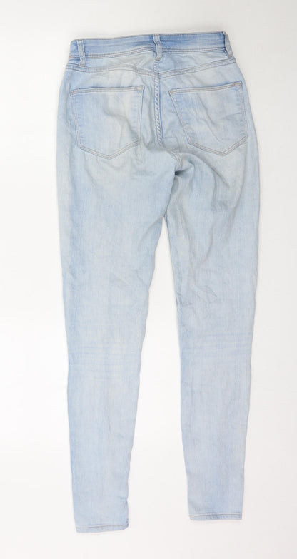 Womens UK Size 8 H&M Regular Fit Skinny Blue Jeans