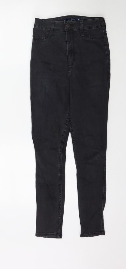 Hollister Womens Black  Denim Skinny Jeans Size 25 in L26 in