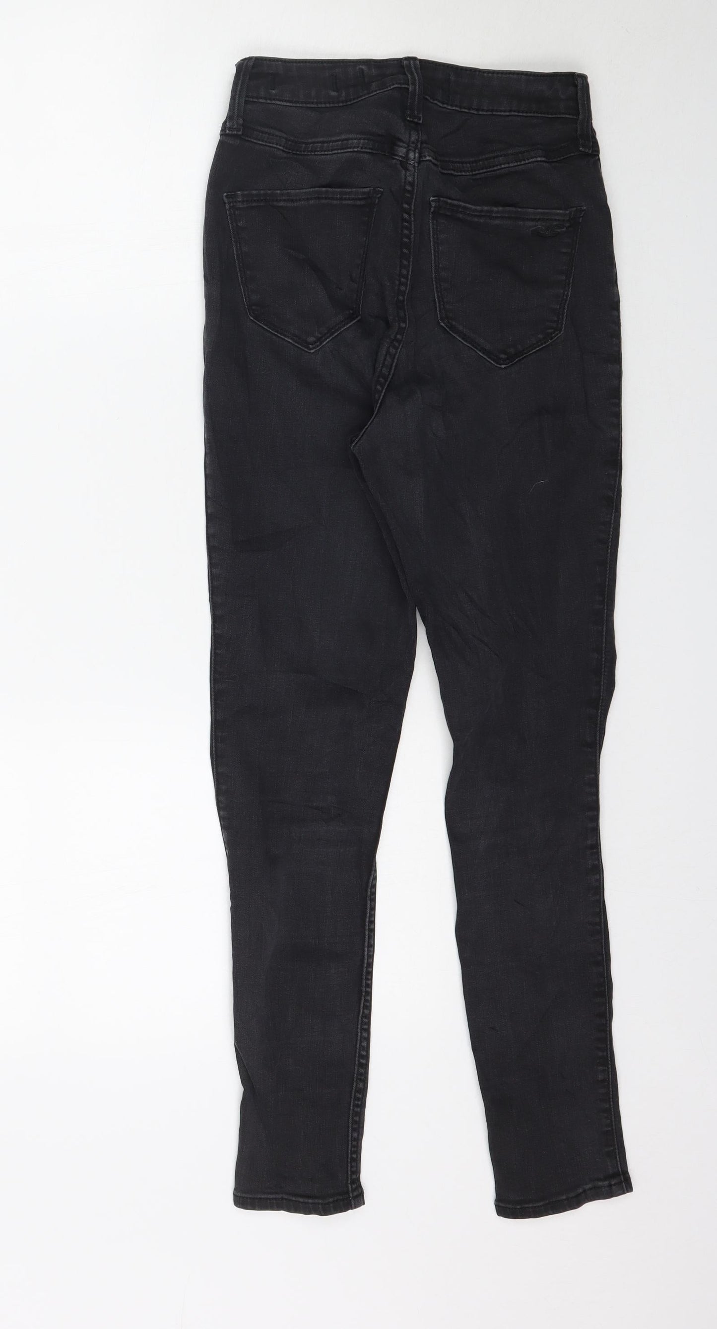 Hollister Womens Black  Denim Skinny Jeans Size 25 in L26 in