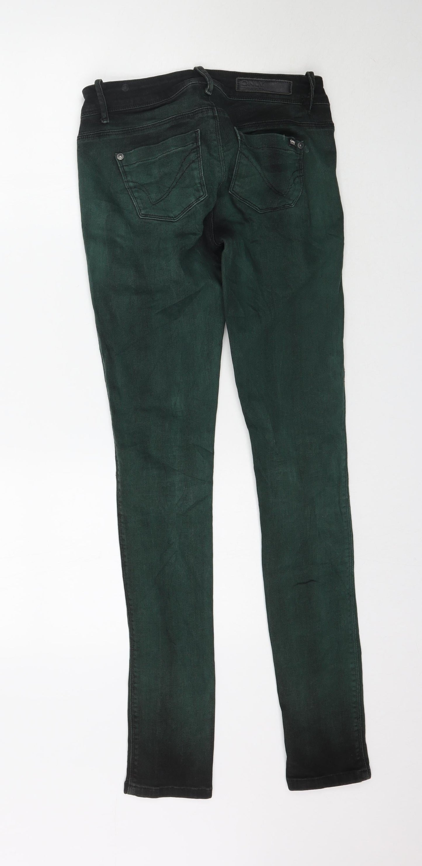 Only Womens Green  Denim Skinny Jeans Size 8 L32 in
