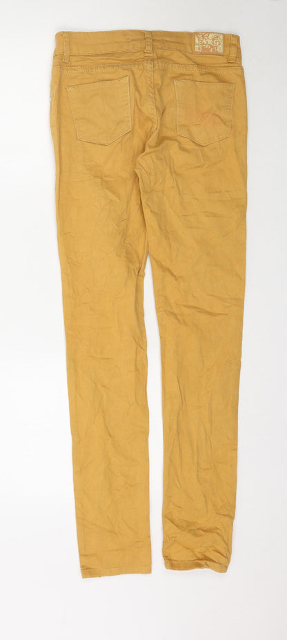 Carg Jeans Womens Yellow  Denim Skinny Jeans Size 30 in L32 in - Mustard