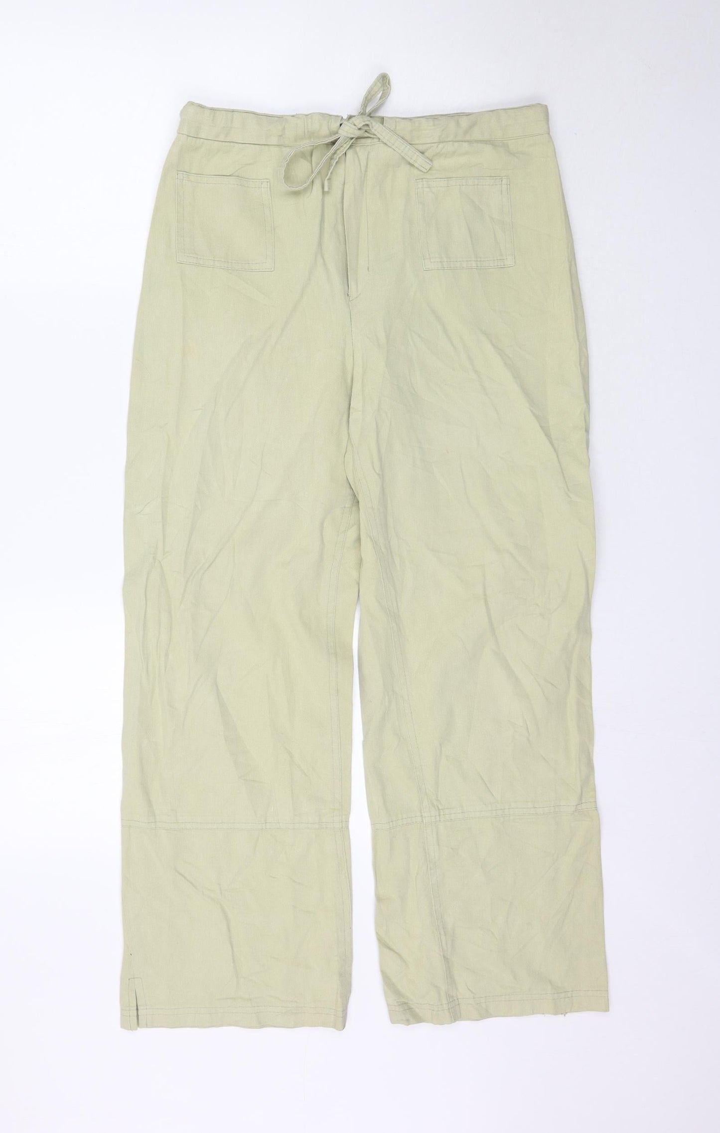 Bee Feel Womens Green   Trousers  Size L L28 in