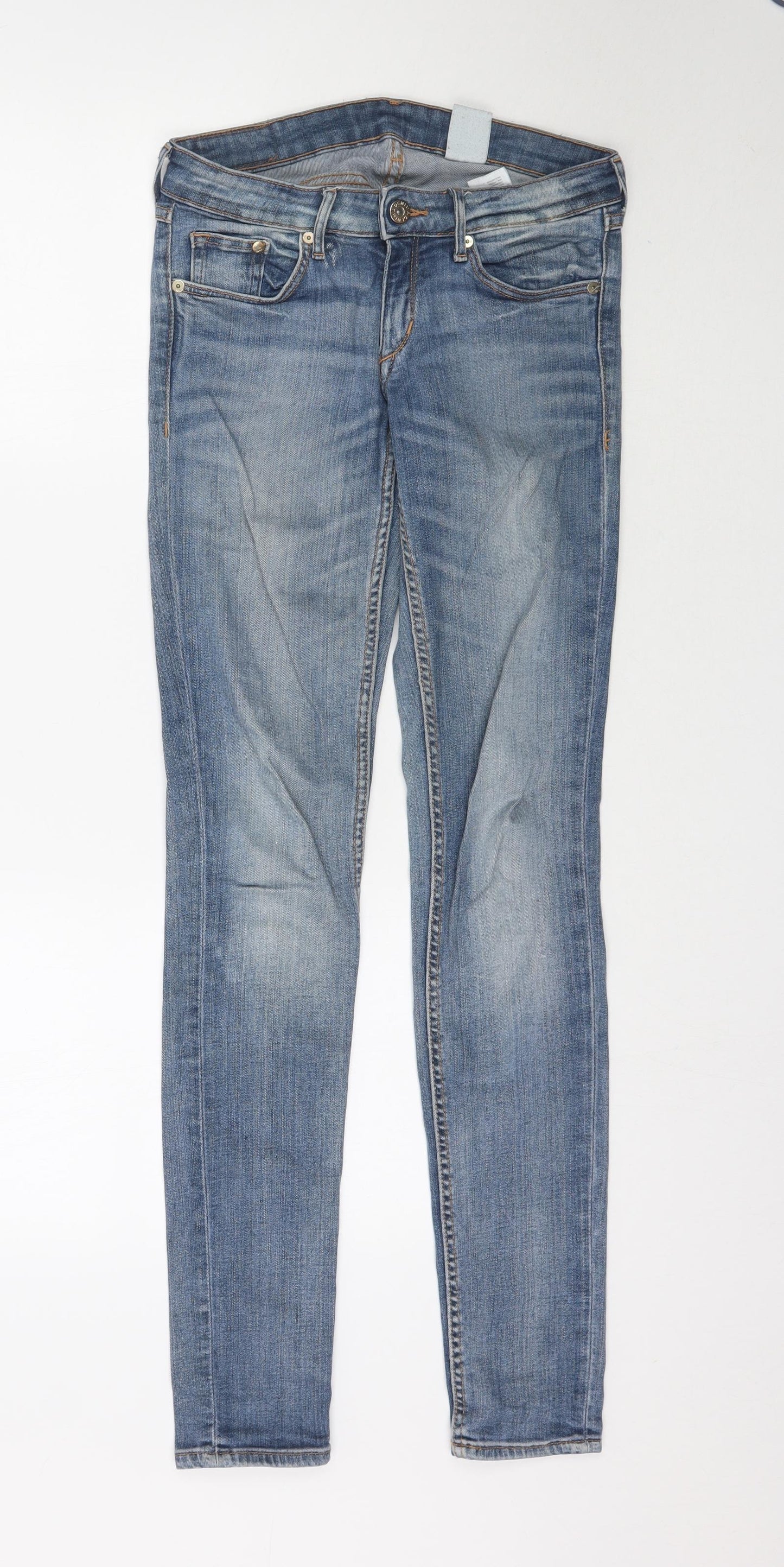 Womens UK Size 26 in H&M Regular Fit Skinny Blue Jeans