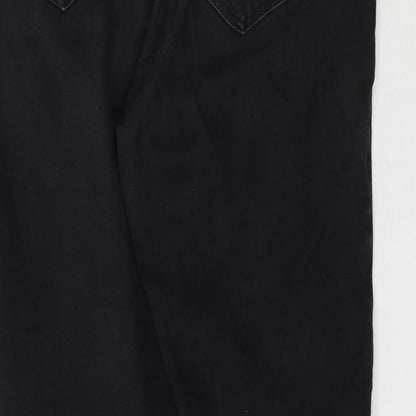 Womens UK Size M Preworn Regular Fit Skinny Black Jeans