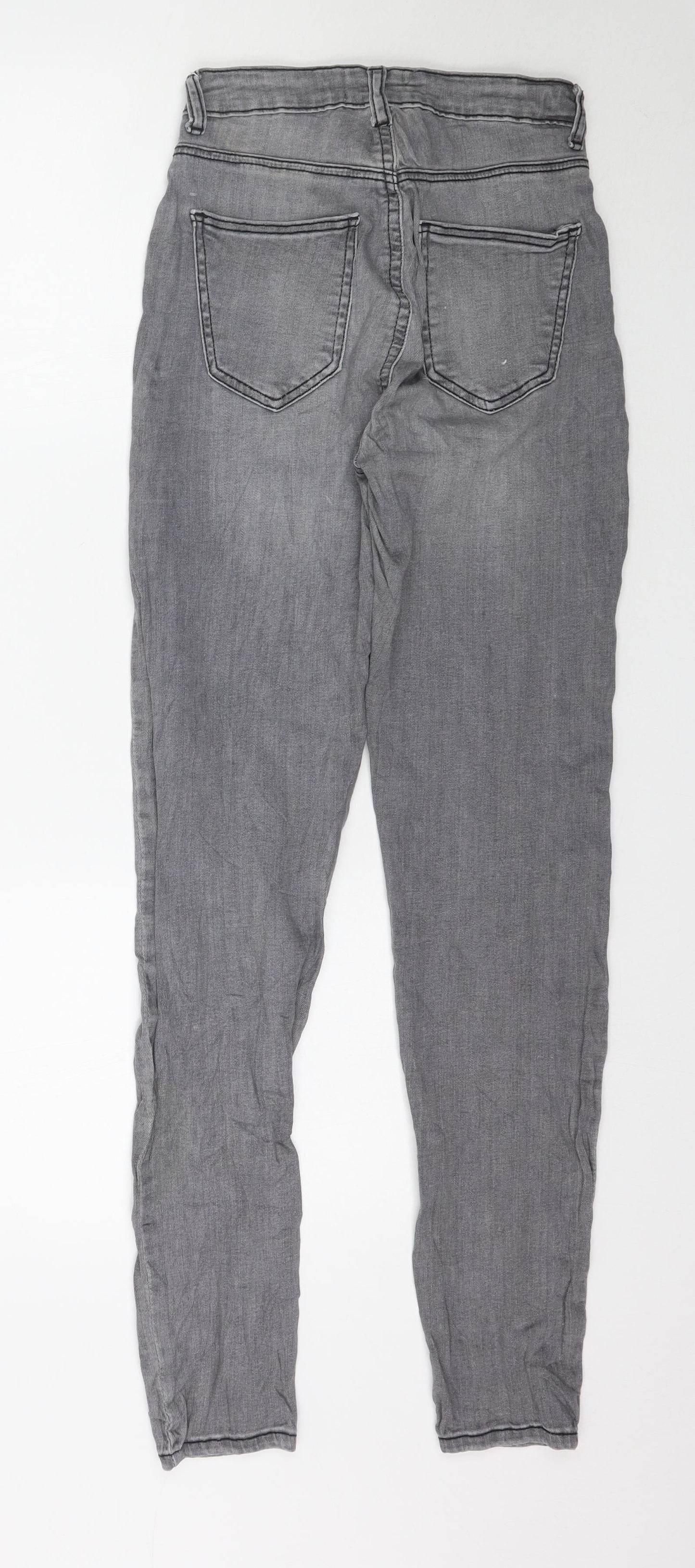 Womens UK Size 8 TALLY WEiJL Regular Fit Skinny Grey Jeans