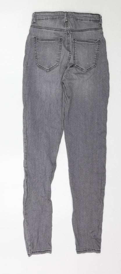 Womens UK Size 8 TALLY WEiJL Regular Fit Skinny Grey Jeans
