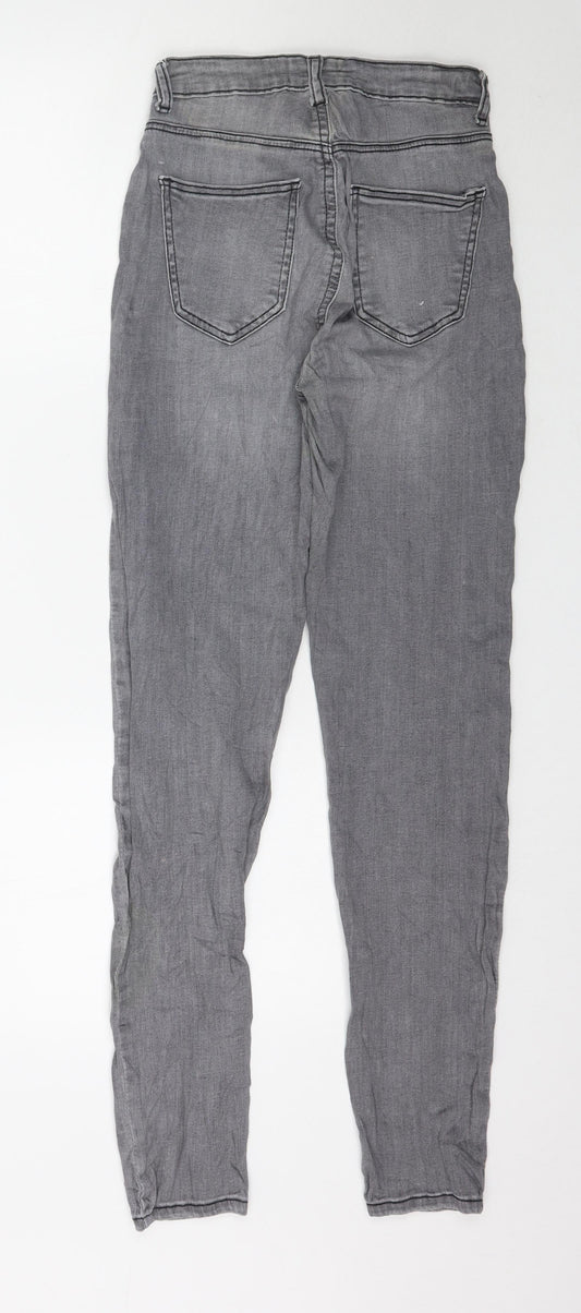 Womens UK Size 8 TALLY WEiJL Regular Fit Skinny Grey Jeans