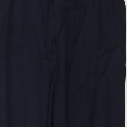 Womens UK Size L Preworn Regular Fit  Blue Trousers