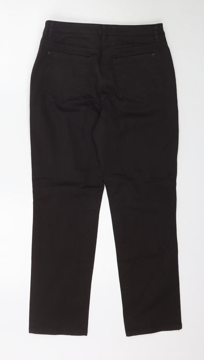 Womens UK Size 10 Marks and Spencer Regular Fit  Brown Trousers
