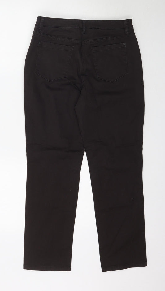 Womens UK Size 10 Marks and Spencer Regular Fit  Brown Trousers
