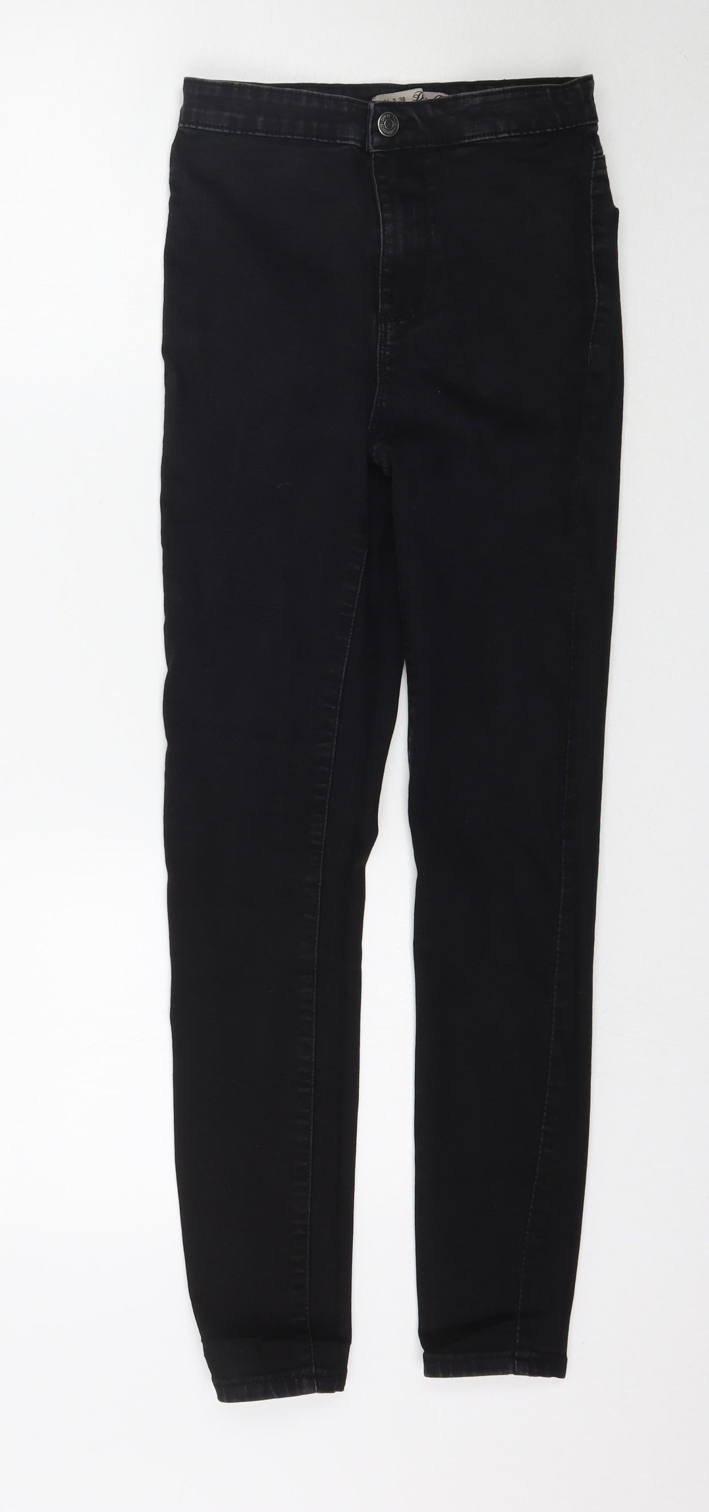 Denim Co. Womens Black  Denim Skinny Jeans Size 6 L27 in