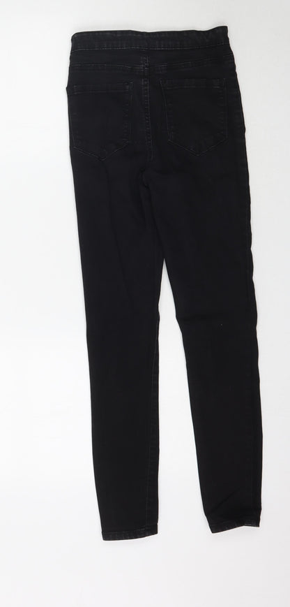 Denim Co. Womens Black  Denim Skinny Jeans Size 6 L27 in