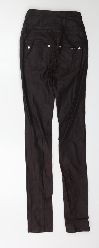 Floyd Womens Brown   Skinny Jeans Size 25 in L32 in - Faux Leather