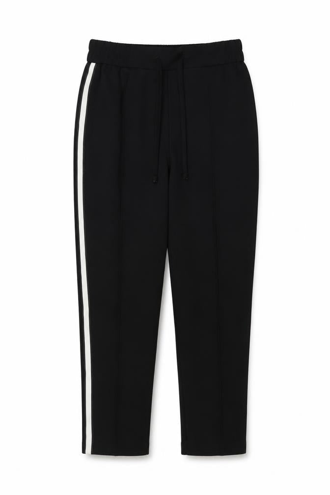 Front view of Papaya women’s black trousers, size UK 12, 25-inch leg