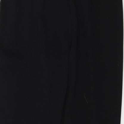 Womens UK Size 12 Papaya Regular Fit  Black Trousers