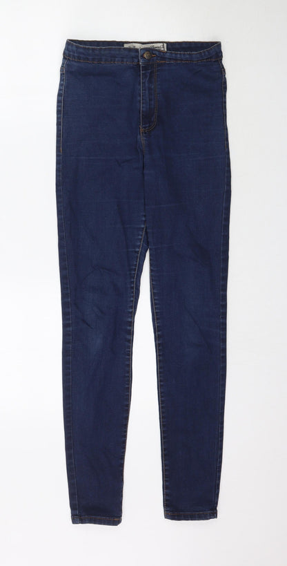 Denim Co. Womens Blue  Denim Skinny Jeans Size 10 L29 in