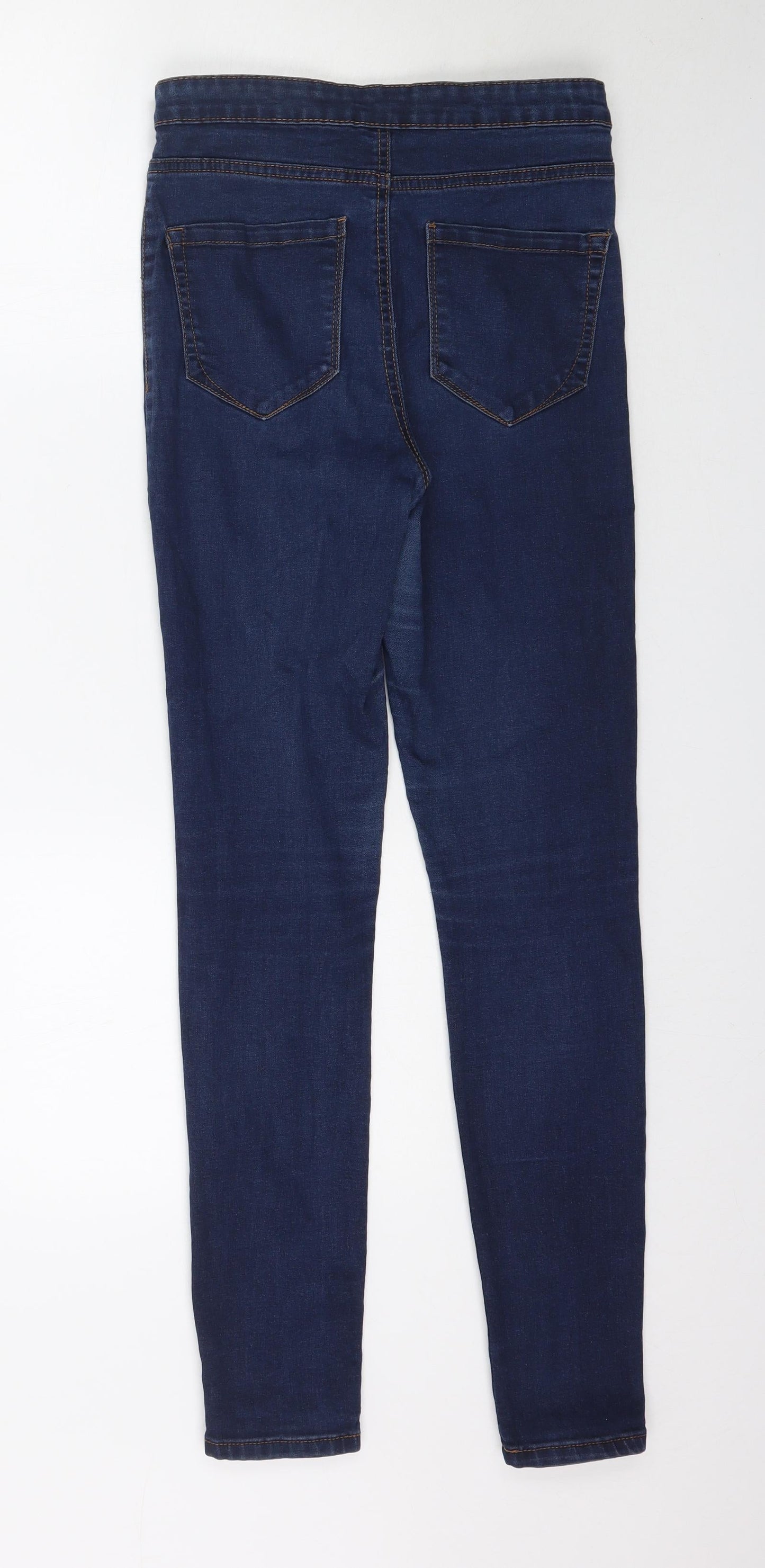 Denim Co. Womens Blue  Denim Skinny Jeans Size 10 L29 in