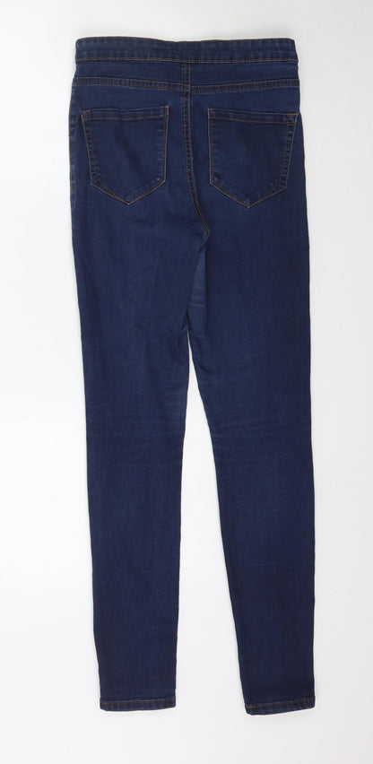 Denim Co. Womens Blue  Denim Skinny Jeans Size 10 L29 in
