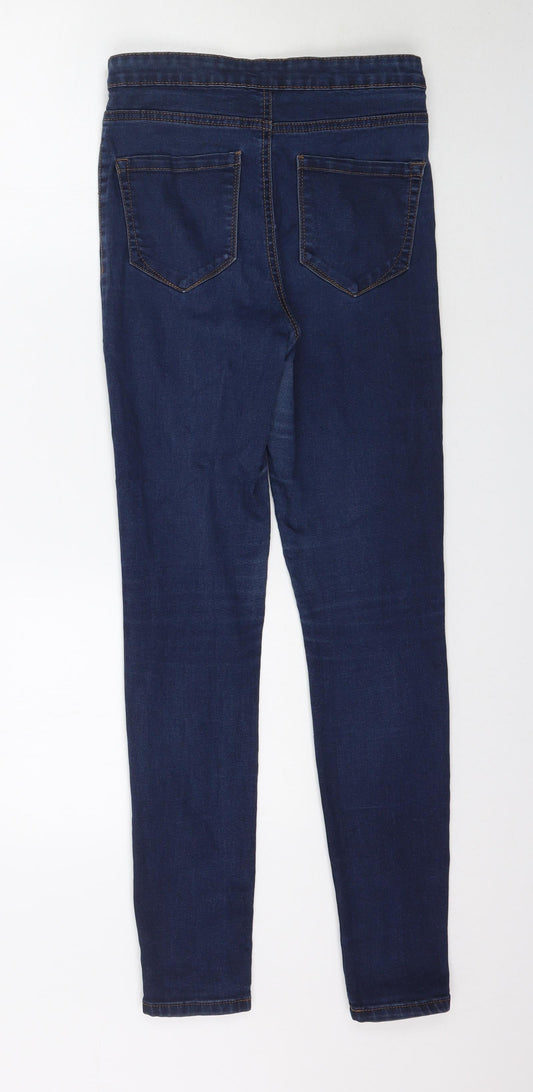 Denim Co. Womens Blue  Denim Skinny Jeans Size 10 L29 in